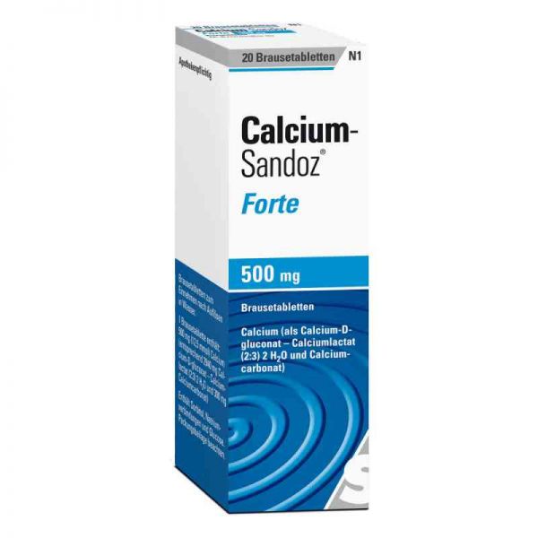 Calcium-Sandoz forte 500mg (20 stk)