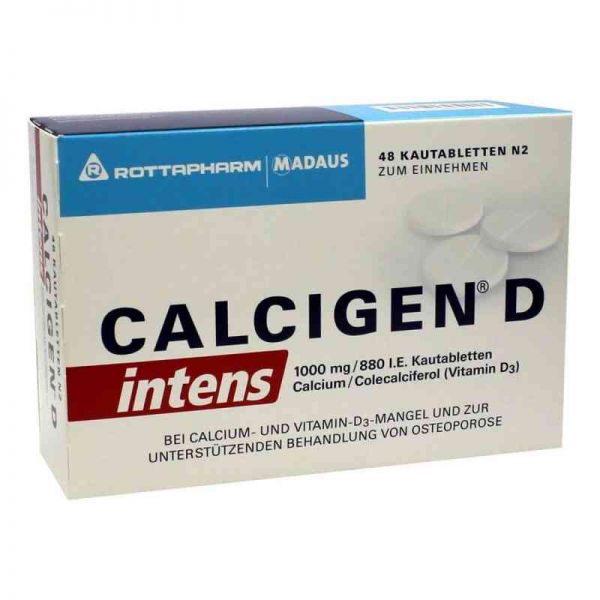 CALCIGEN D intens 1000mg/880 I.E. (48 stk)