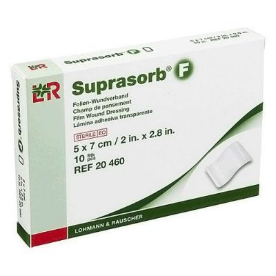 Suprasorb F Folien Wundverband 5x7cm steril (10 stk)