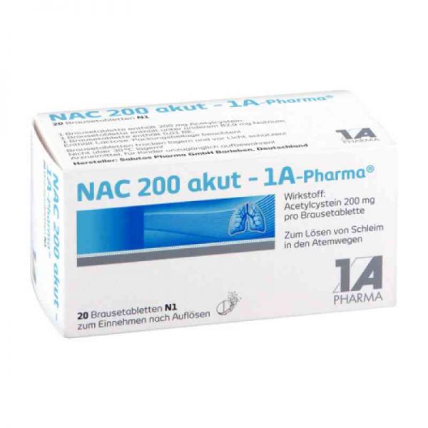 NAC 200 akut-1A Pharma (20 stk)