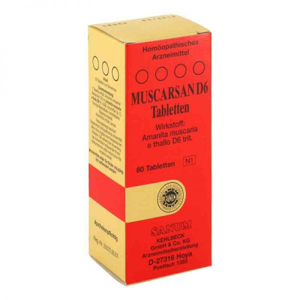 Muscarsan D 6 Tabletten (80 stk)