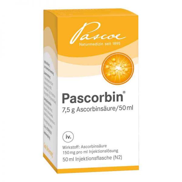 Pascorbin 7,5 g Ascorbinsäure/50ml iniecto -lösung (50 ml)