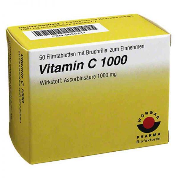 Vitamin C 1000 Filmtabletten (50 stk)