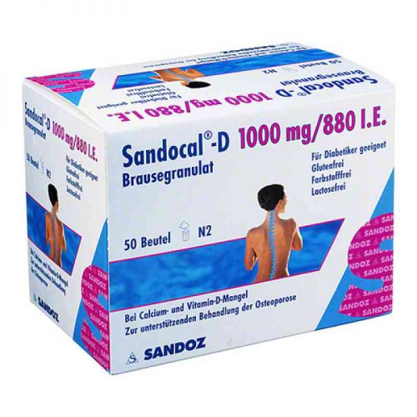 Sandocal-D 1000/880 I.E. (50 stk)