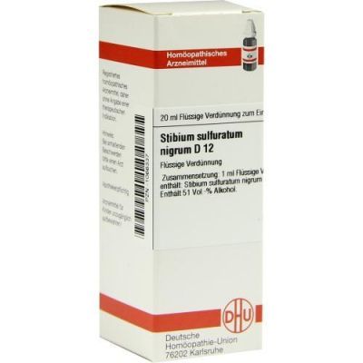 Stibium Sulf. nigrum D 12 Dilution (20 ml)