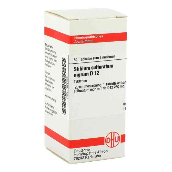 Stibium Sulf. nigrum D 12 Tabletten (80 stk)