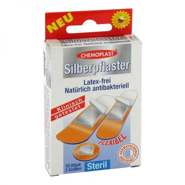 Silberpflaster 3 Grössen steril (10 stk)