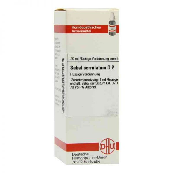 Sabal Serrul. D 2 Dilution (20 ml)