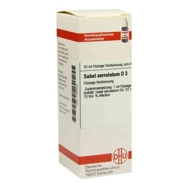 Sabal Serrul. D 3 Dilution (20 ml)