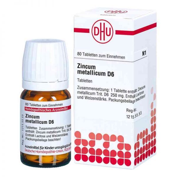 Zincum Metallicum D 6 Tabletten (80 stk)