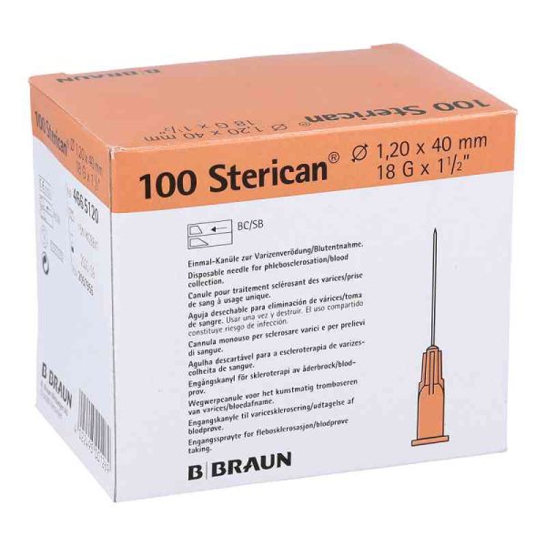 Sterican Kanülen 18gx1 1/2 1,2x40 mm (100 stk)