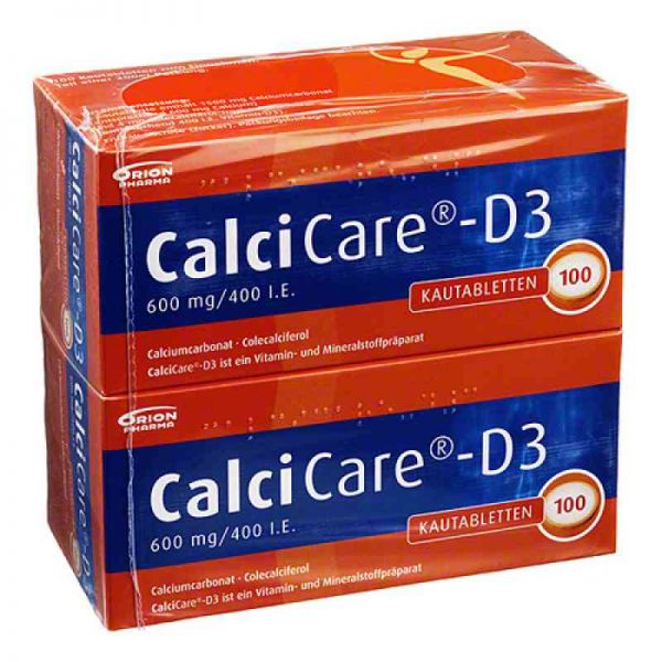 CalciCare-D3 600mg/400 I.E. (200 stk)