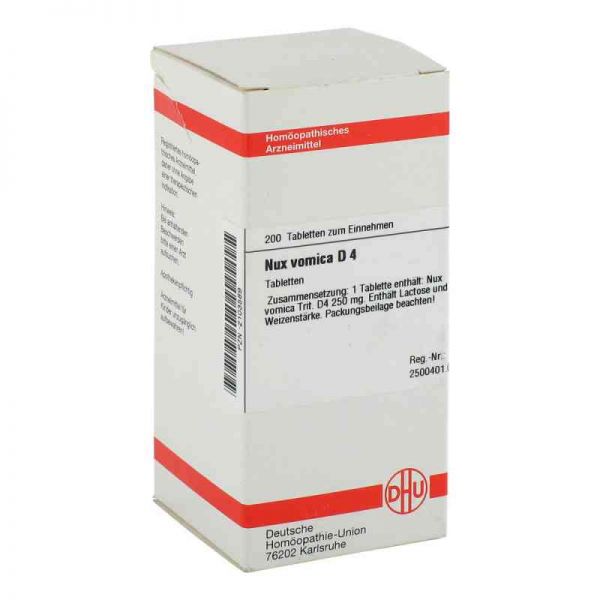 Nux Vomica D 4 Tabletten (200 stk)