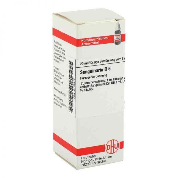 Sanguinaria D 6 Dilution (20 ml)