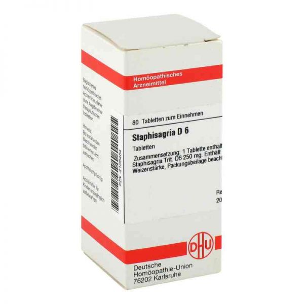 Staphisagria D 6 Tabletten (80 stk)