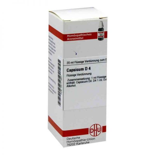 Capsicum D 4 Dilution (20 ml)