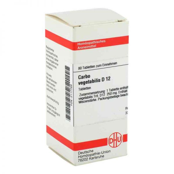 Carbo Vegetabilis D 12 Tabletten (80 stk)