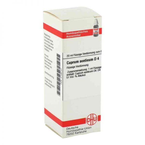 Cuprum Aceticum D 4 Dilution (20 ml)