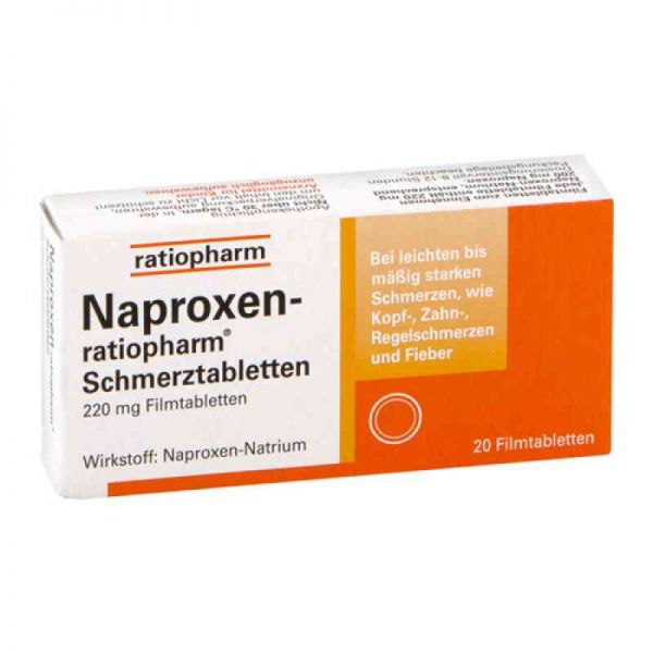 Naproxen-ratiopharm Schmerztabletten (20 stk)