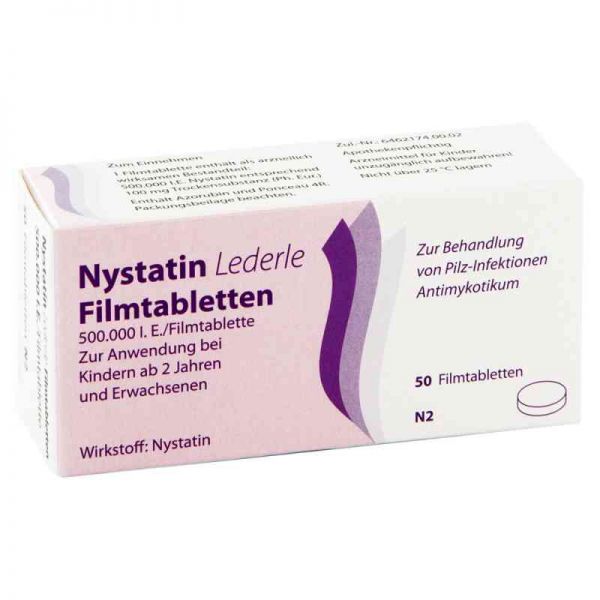 Nystatin Lederle 500000 I.E. (50 stk)