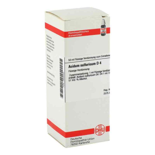 Acidum Sulfuricum D 4 Dilution (50 ml)