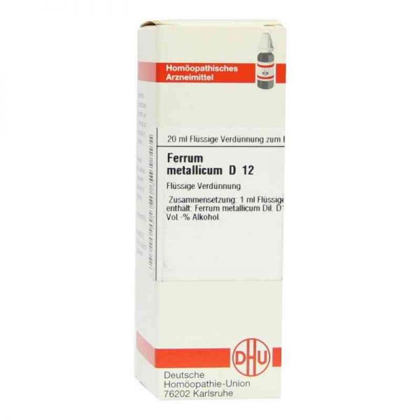 Ferrum Metallicum D 12 Dilution (20 ml)