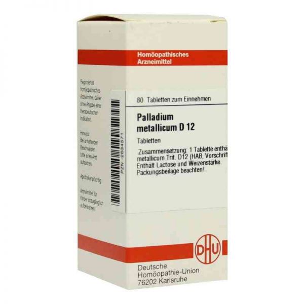 Palladium Metallicum D 12 Tabletten (80 stk)