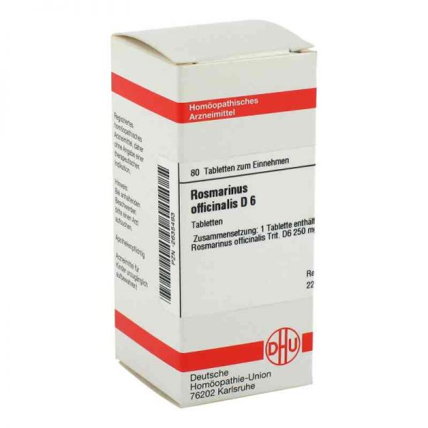 Rosmarinus Off. D 6 Tabletten (80 stk)