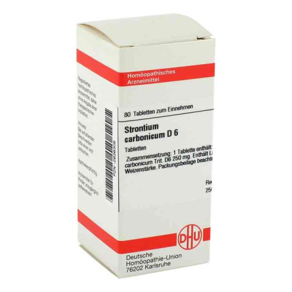 Strontium Carbonicum D 6 Tabletten (80 stk)