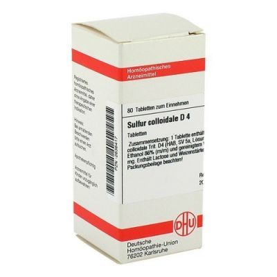 Sulfur Colloidale D 4 Tabletten (80 stk)