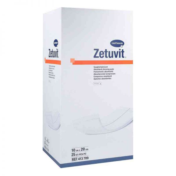 Zetuvit Saugkompresse steril 10x20 cm (25 stk)