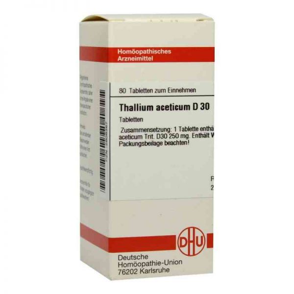 Thallium Acet. D 30 Tabletten (80 stk)