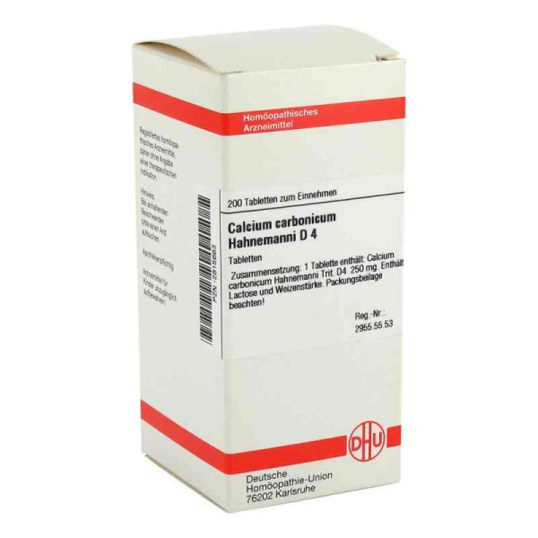 Calcium Carbonicum D 4 Tabletten Hahnemanni (200 stk)