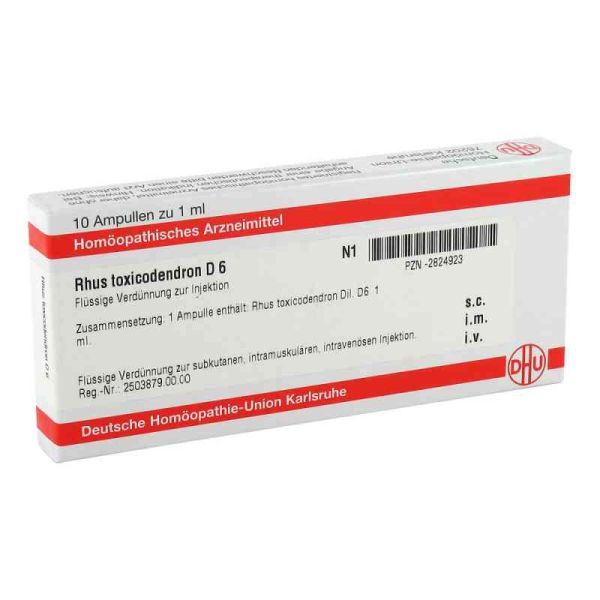 Rhus Tox. D 6 Ampullen (10X1 ml)