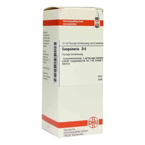 Sanguinaria D 6 Dilution (50 ml)