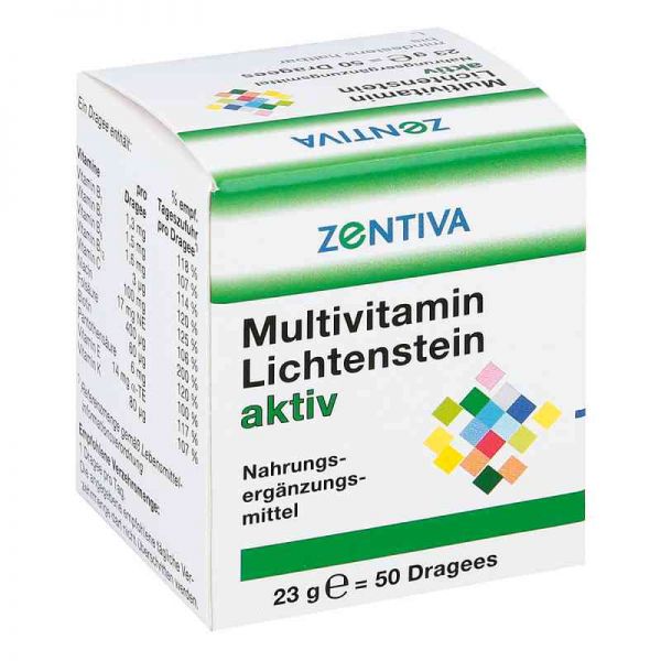 Multivitamin Lichtenstein aktiv Dragees (50 stk)