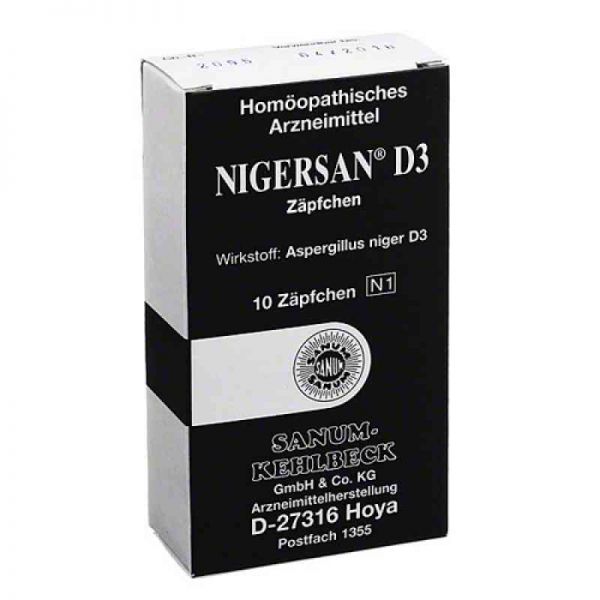 Nigersan D 3 Suppositorien (10 stk)