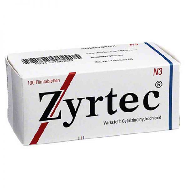 Zyrtec 10mg (100 stk)