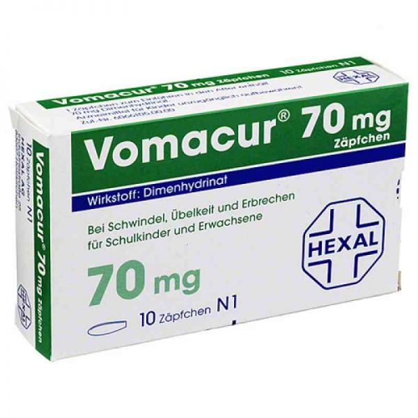 Vomacur 70mg (10 stk)