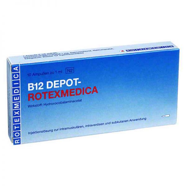 Vitamin B12 Depot Rotexmedica Injektionslösung (10X1 ml)