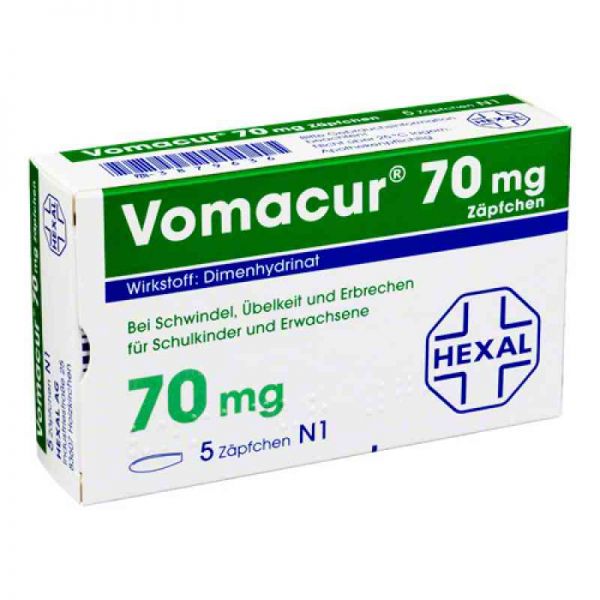 Vomacur 70mg (5 stk)