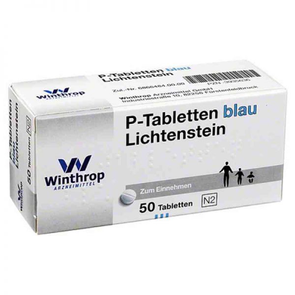 P Tabletten blau 8 mm Teilk. (50 stk)