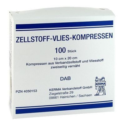 Zellstoff Vlies Kompressen 10x20cm unsteril (100 stk)