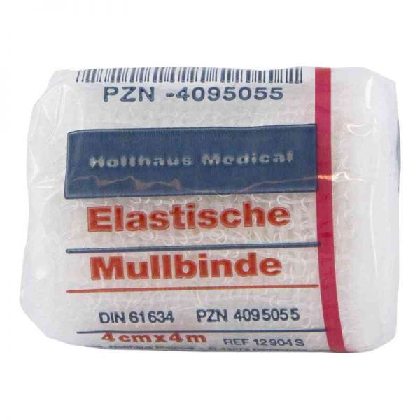 Mullbinden 4mx4cm elastisch (1 stk)