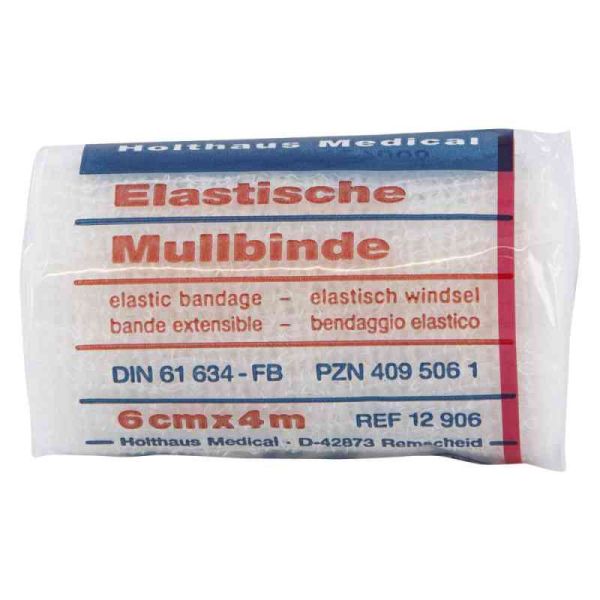 Mullbinden 4mx6cm elastisch (1 stk)