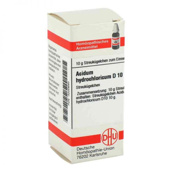 Acidum Hydrochloricum D 10 Globuli (10 g)