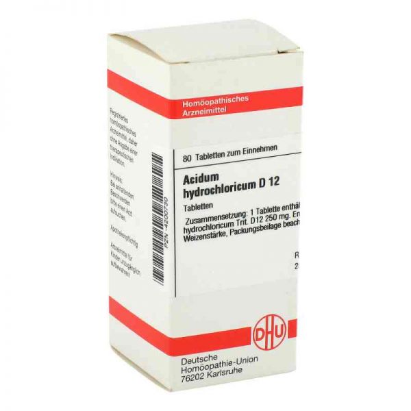 Acidum Hydrochloricum D 12 Tabletten (80 stk)