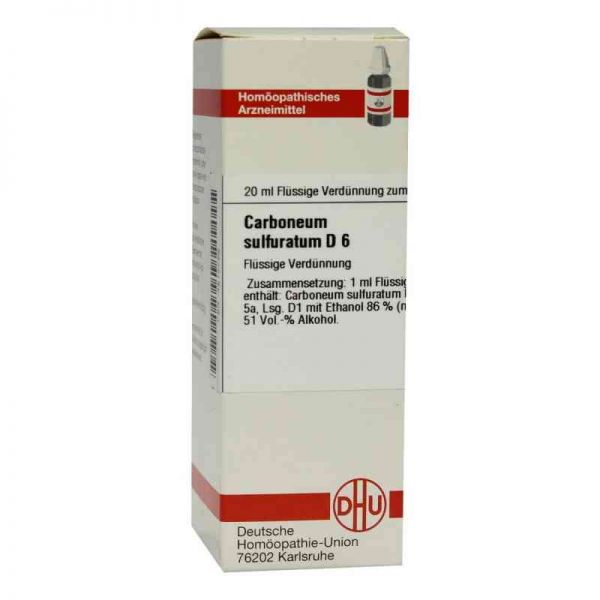 Carboneum Sulfurat. D 6 Dilution (20 ml)