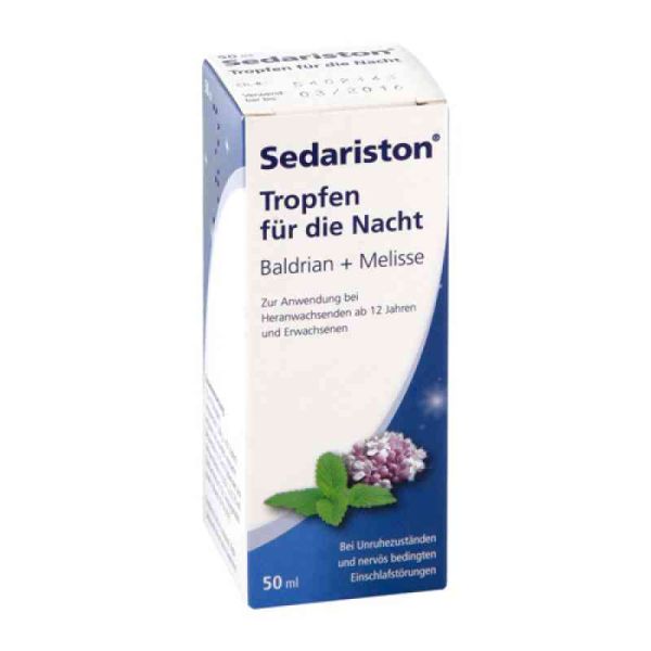 Sedariston Tropfen für die Nacht Baldrian + Melisse (50 ml)