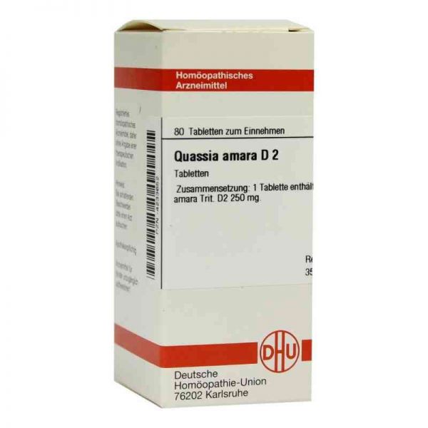 Quassia D 2 Tabletten (80 stk)